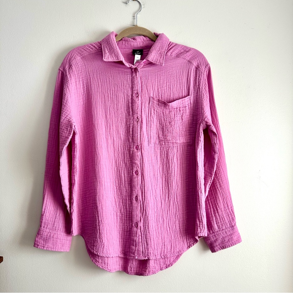Echo • Gauze Boyfriend‎ Shirt in Cyclamen